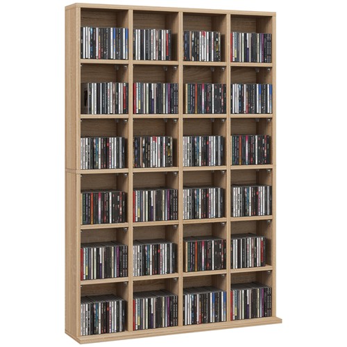 Homcom dvd media - cd, storage
