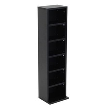 NEW! 6 Tier Black Wooden CD