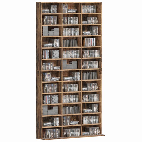 Homcom dvd media storage - dvd, cd