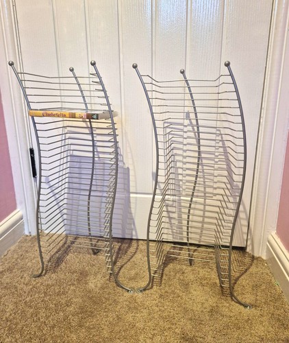 Pair freestanding silver - pair,