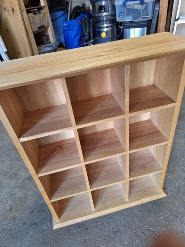 Rubber wood dvd storage - rubber, cd/dvd