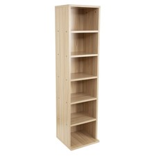 6-Tier Wooden CD / DVD Media