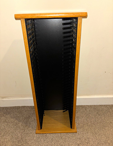 Oak effect freestanding dvd - effect, cd/dvd