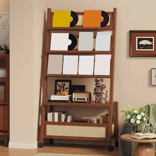 Bamboo dvd storage shelves - dvd,