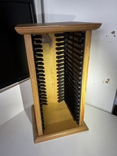 Solid Wooden dvd rack holds 20