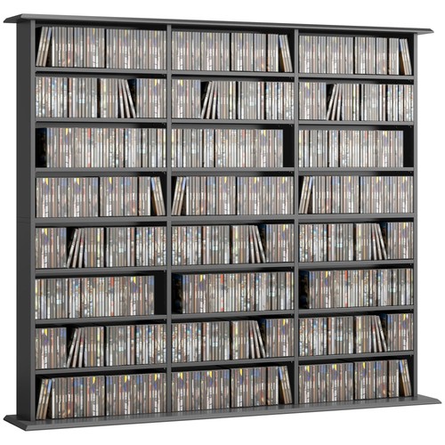 Homcom dvd storage unit media - storage, unit,