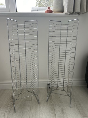 Pair vintage chrome dvd - pair,