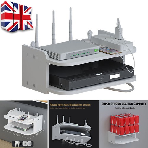 Wall mount router storage rack - router,
