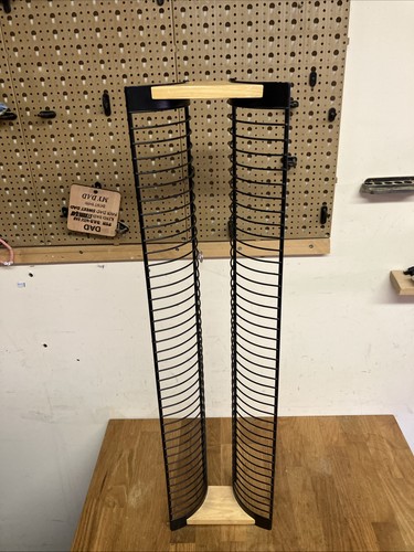 Metal wood dvd - wood, holder