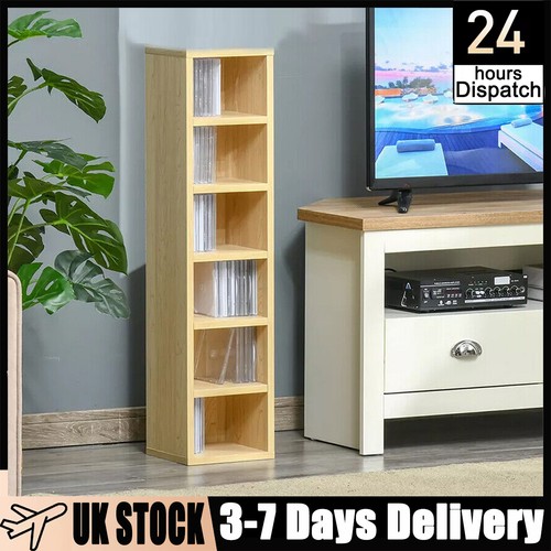 6tier wooden dvd media - cd,
