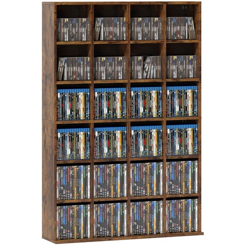 Homcom dvd media storage - media,