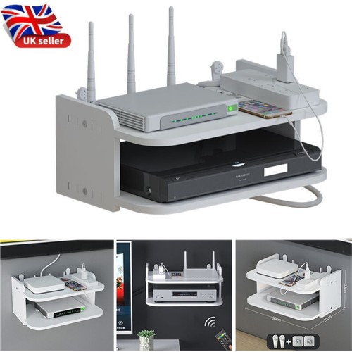 Wall mount router storage rack - router,