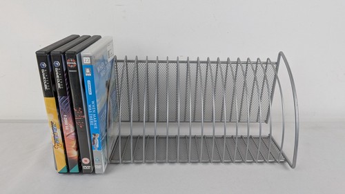Silver metal wire dvd video - silver,