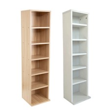 6-Tier Wooden DVD CD Media