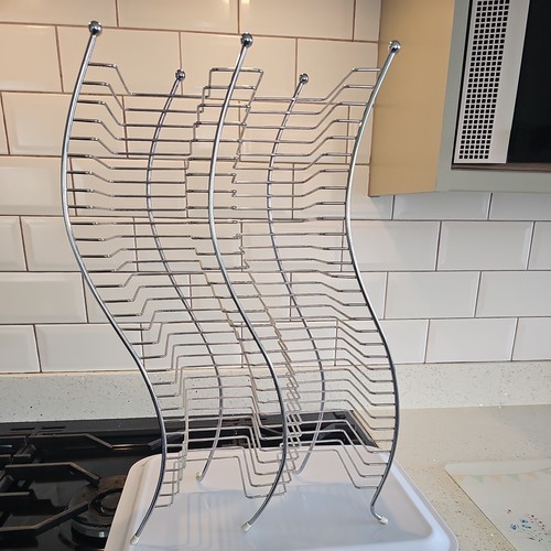 Metal silver wire storage - silver, cd