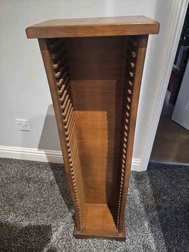 Wooden dvd storage tower - storage,