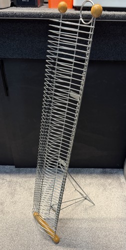 Vintage dvd rack chrome - vintage,