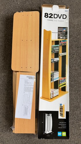 New wooden torre dvd storage - new,