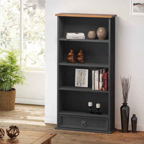 Corona dvd rack charcoal - dvd,