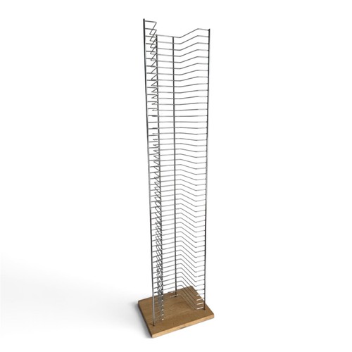 Tall chrome wire dvd storage - chrome,