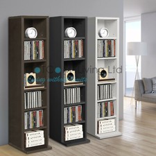 Black White DVD Storage Tower