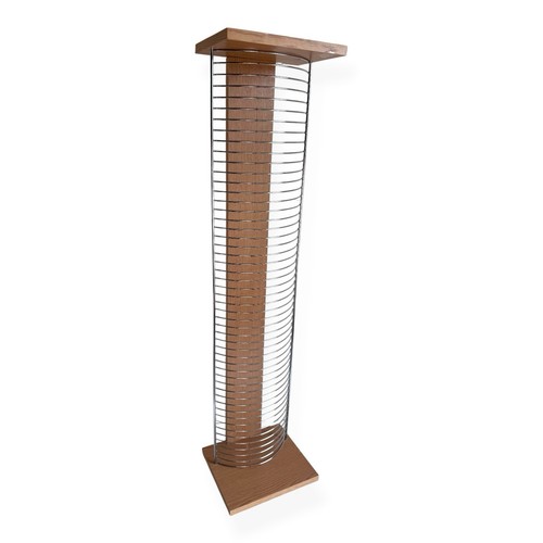 Vintage oak wood metal dvd - oak,
